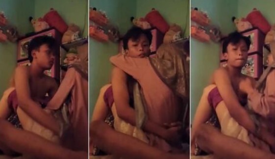 Background nonton video viral Bocil Sangek Ngewew Di Kamar Bareng Pacar Ukhti
